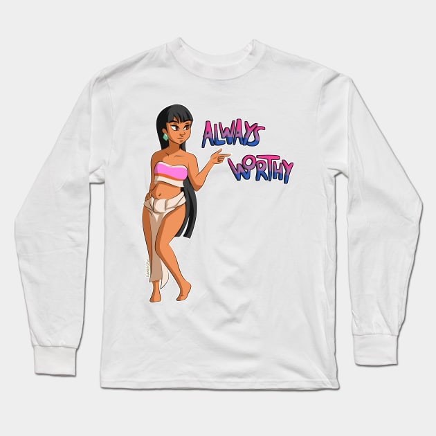 Chel - Always worthy Long Sleeve T-Shirt by Aleina928